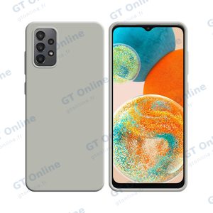 Coque Silicone Compatible pour Samsung Galaxy A23 5G A236/Galaxy A23 4G A235 (#9) Blanc