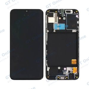 Écran Tactile Original Assembled avec Châssis Compatible Samsung Galaxy A40 A405 GH82-19672A GH82-19674A Noir