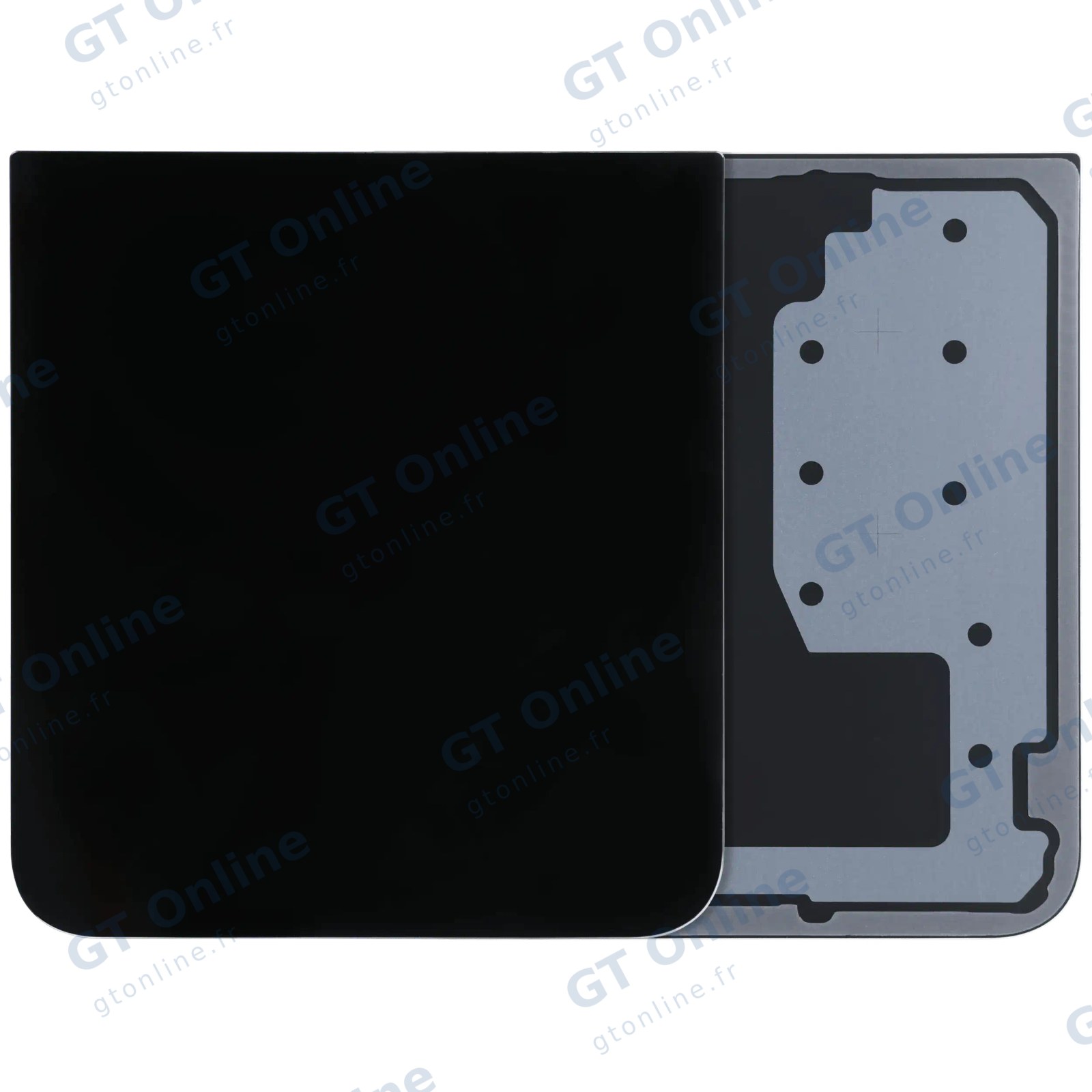 Vitre arrière pour Samsung Galaxy Z Flip 7 FE 5G (pack service origine, noir)