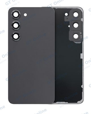 Capot arrière avec lentilles pour Samsung Galaxy S23 5G (pack service origine, noir fantôme) — vue 1