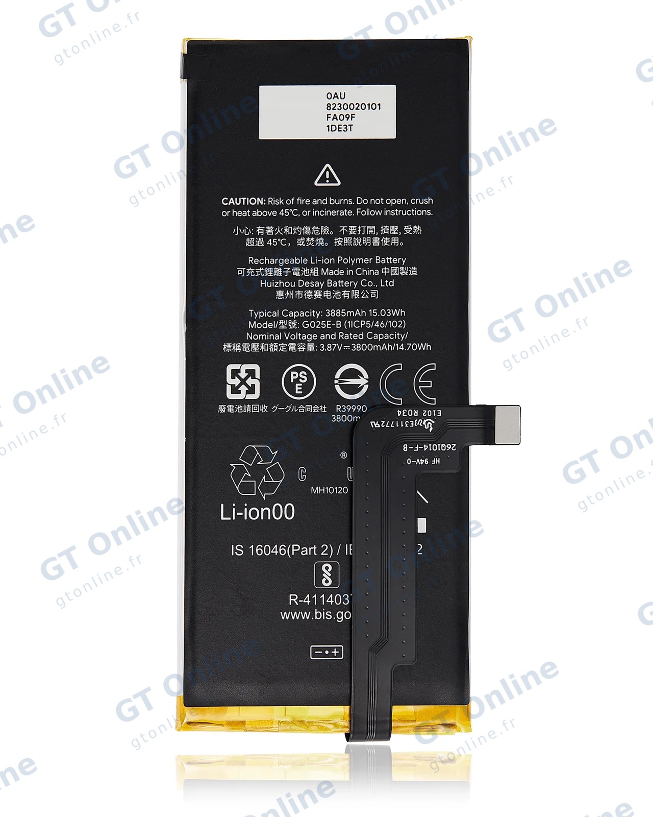 Batterie pour Google Pixel 4a 5G (G025E-B) (origine)