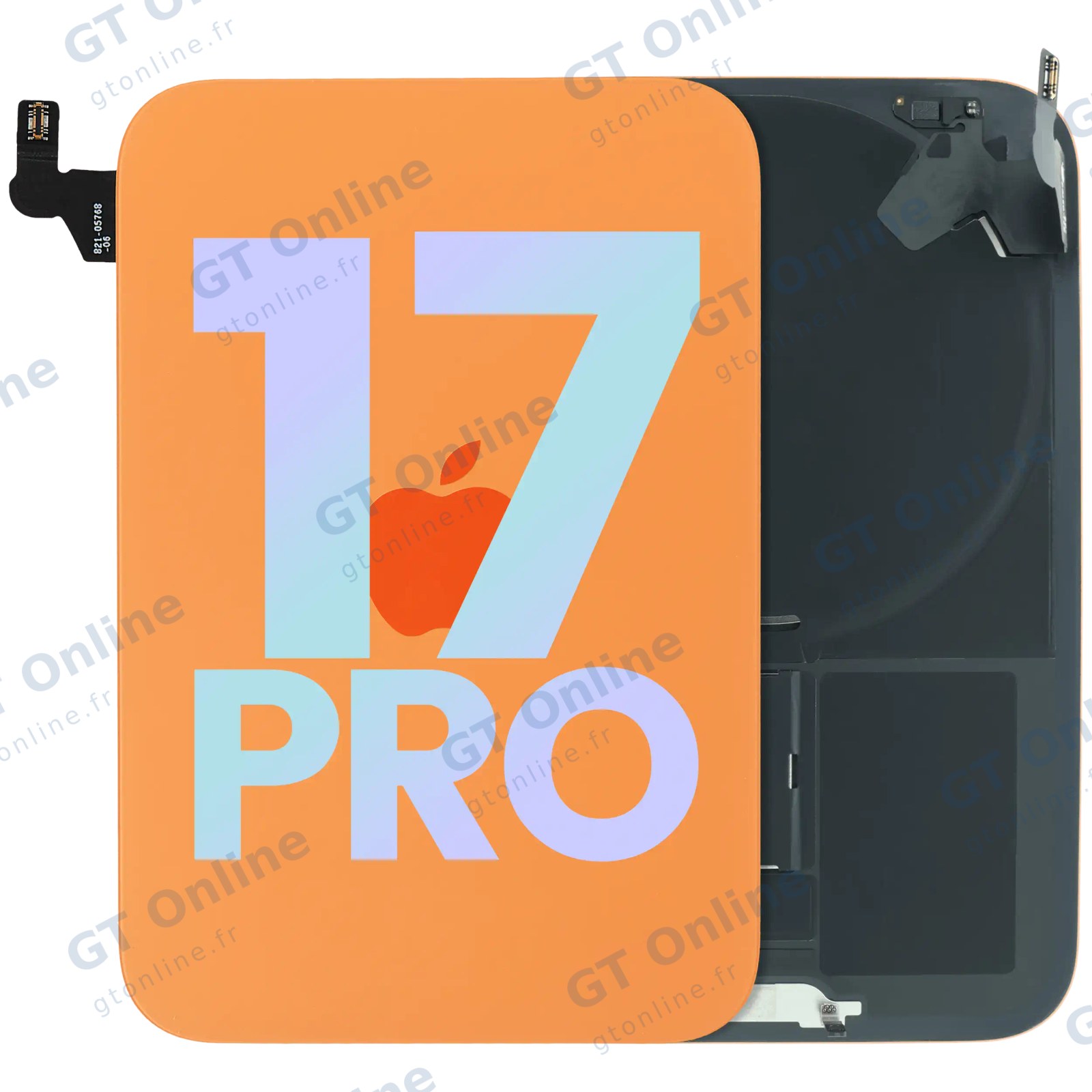 Vitre arrière pour Apple iPhone 17 Pro (pack service origine, Cosmic Orange)