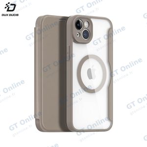 Housse de Protection Skin X Pro Dux Ducis pour Apple iPhone 14 Plus MagSafe Beige