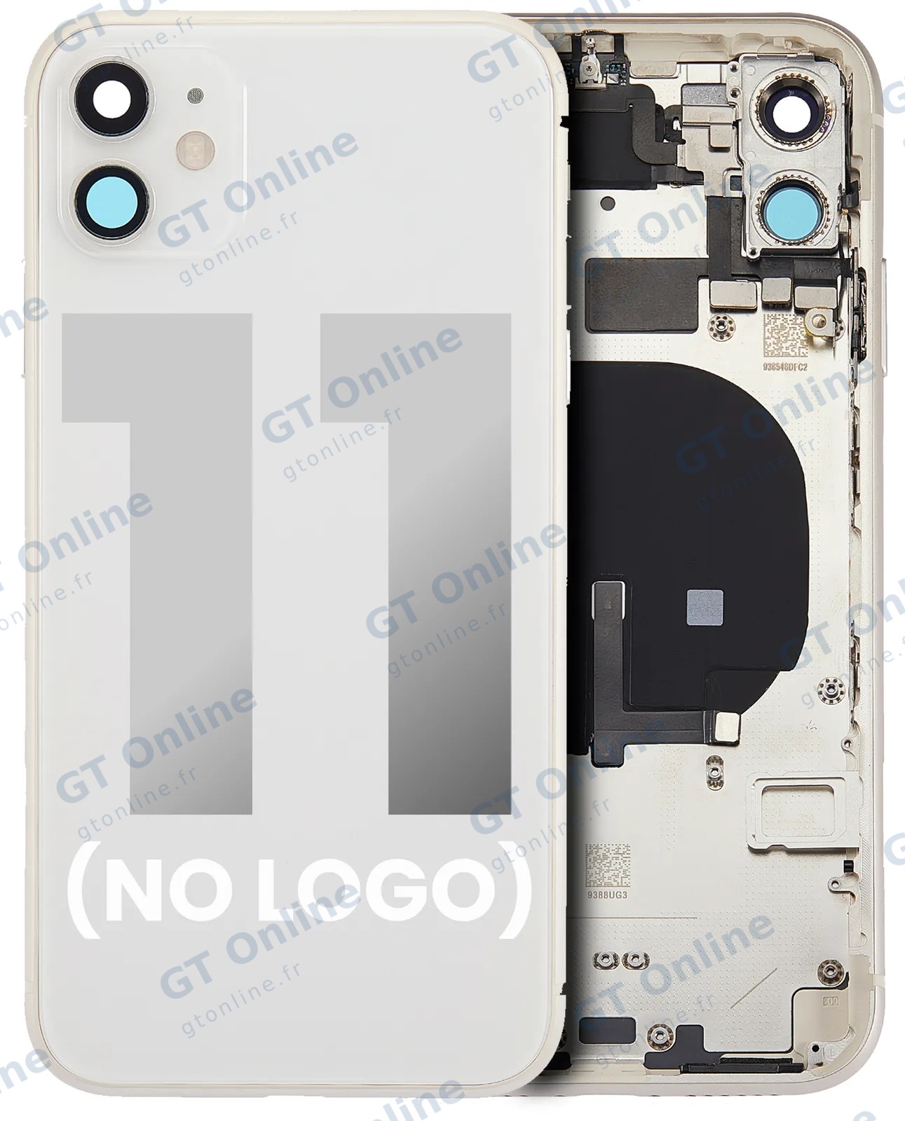 Châssis pour Apple iPhone 11 (sans logo, compatible premium, blanc)