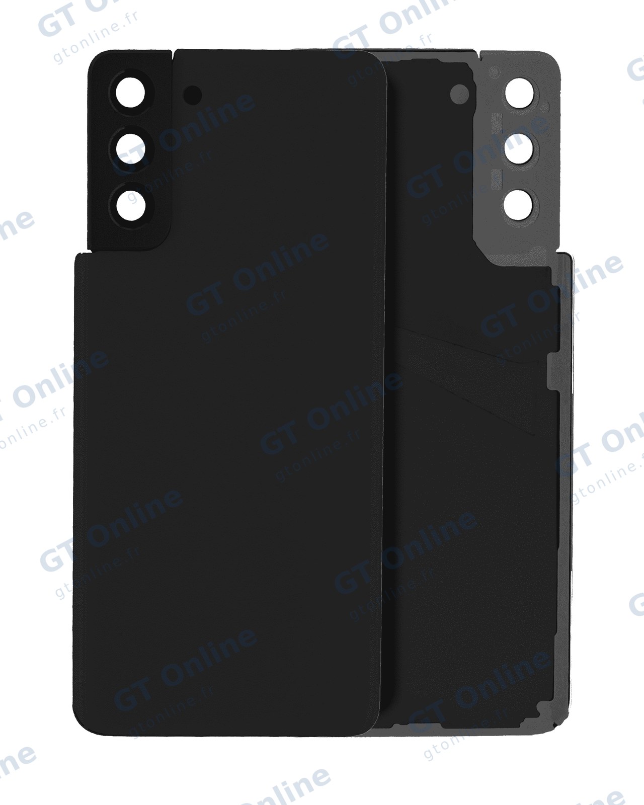 Vitre arrière pour Samsung Galaxy S21 Plus (pack service origine, noir fantôme)