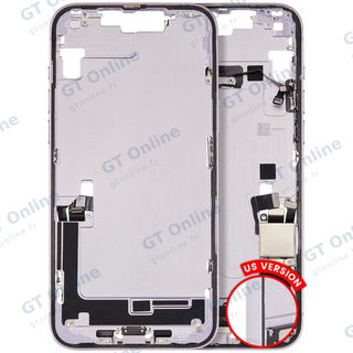 Châssis pour Apple iPhone 14 Plus (version US, origine d'occasion — grade B, violet)