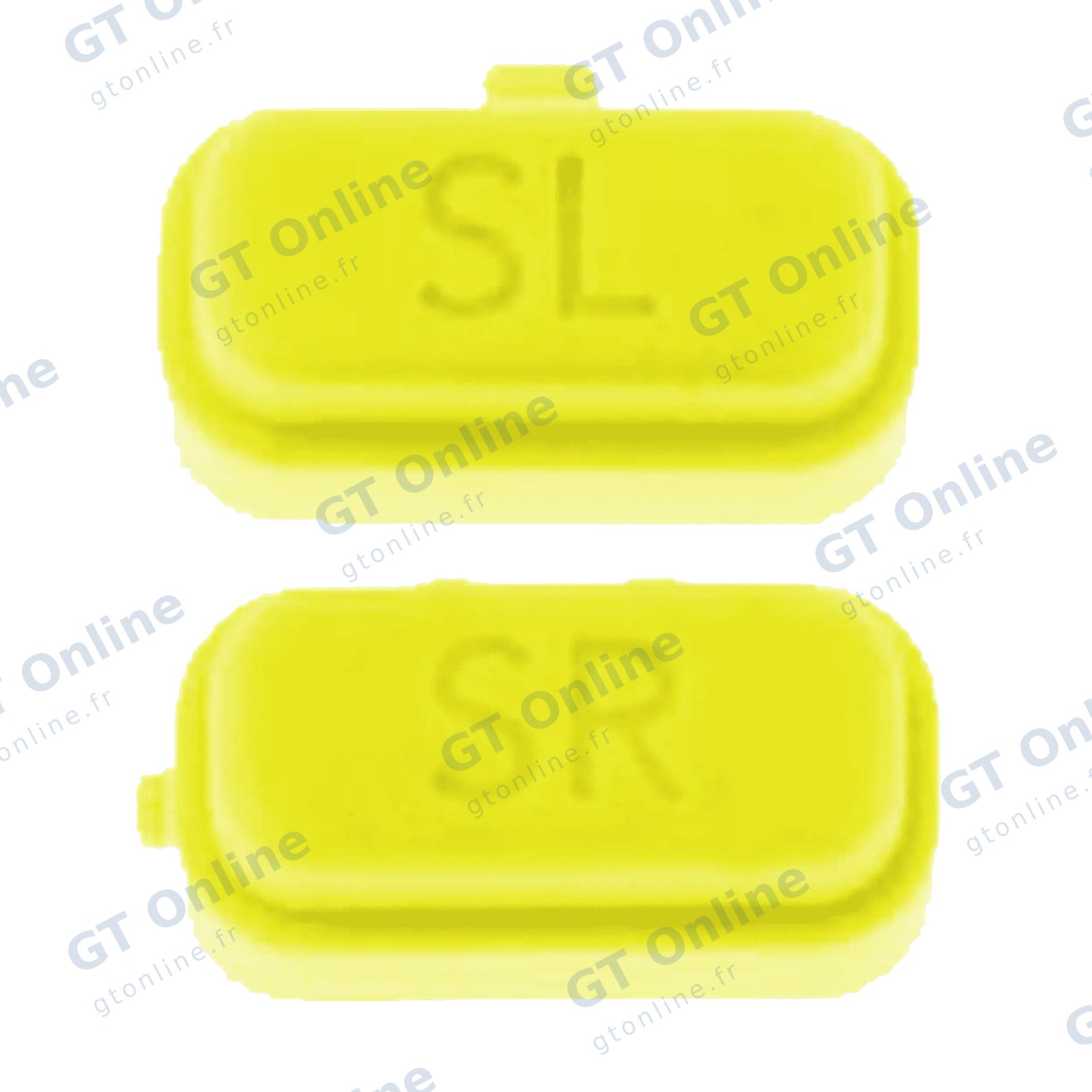 Boutons SR et SL pour manette Joy-Con Nintendo Switch (jeu de 2 pièces, jaune)
