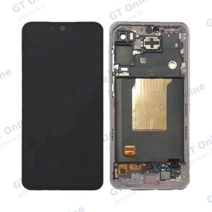 Écran Tactile Original Assembled avec Châssis Compatible Samsung Galaxy A55 5G A556 GH82-34305C Lilas