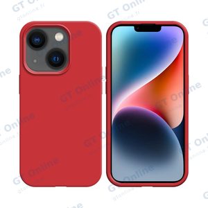 Pack de 10 Coques Silicone Compatible pour Apple iPhone 14 Bulk (#14) Rouge