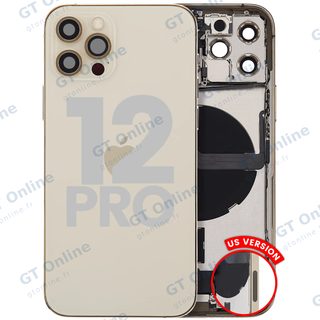 Châssis pour Apple iPhone 12 Pro (version US, origine d'occasion — grade B, or)