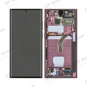 Écran Tactile Oled avec Châssis Samsung Galaxy S22 Ultra S908 Bordeaux