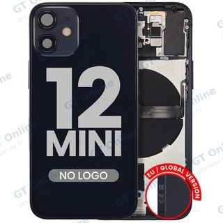 Châssis pour Apple iPhone 12 Mini (version EU, compatible premium, noir)