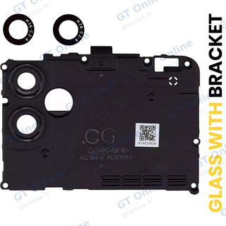 Lentille de caméra arrière avec support pour Samsung Galaxy A04E (A042 / 2022) (noir)