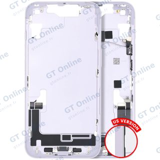 Châssis pour Apple iPhone 14 (version US, origine d'occasion — grade A, violet)
