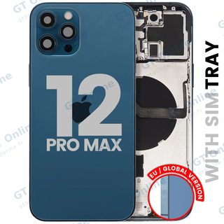 Châssis pour Apple iPhone 12 Pro Max (version EU, origine d'occasion — grade B, Pacific Blue)