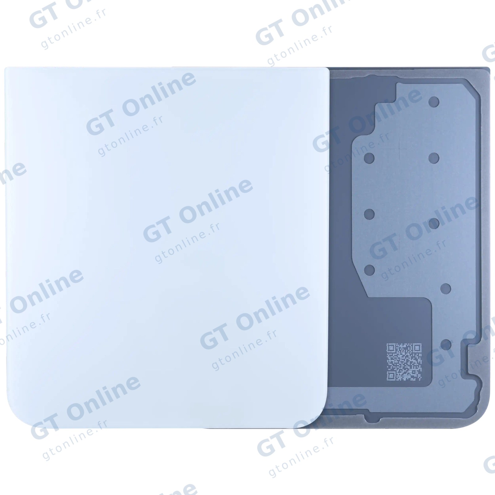 Vitre arrière pour Samsung Galaxy Z Flip 7 FE 5G (pack service origine, blanc)