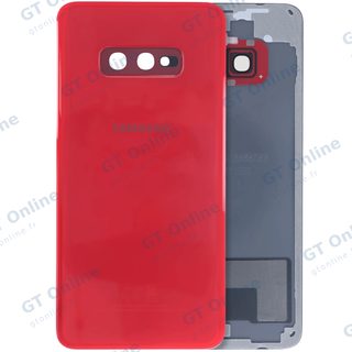 Vitre arrière pour Samsung Galaxy S10e (pack service origine, rouge)