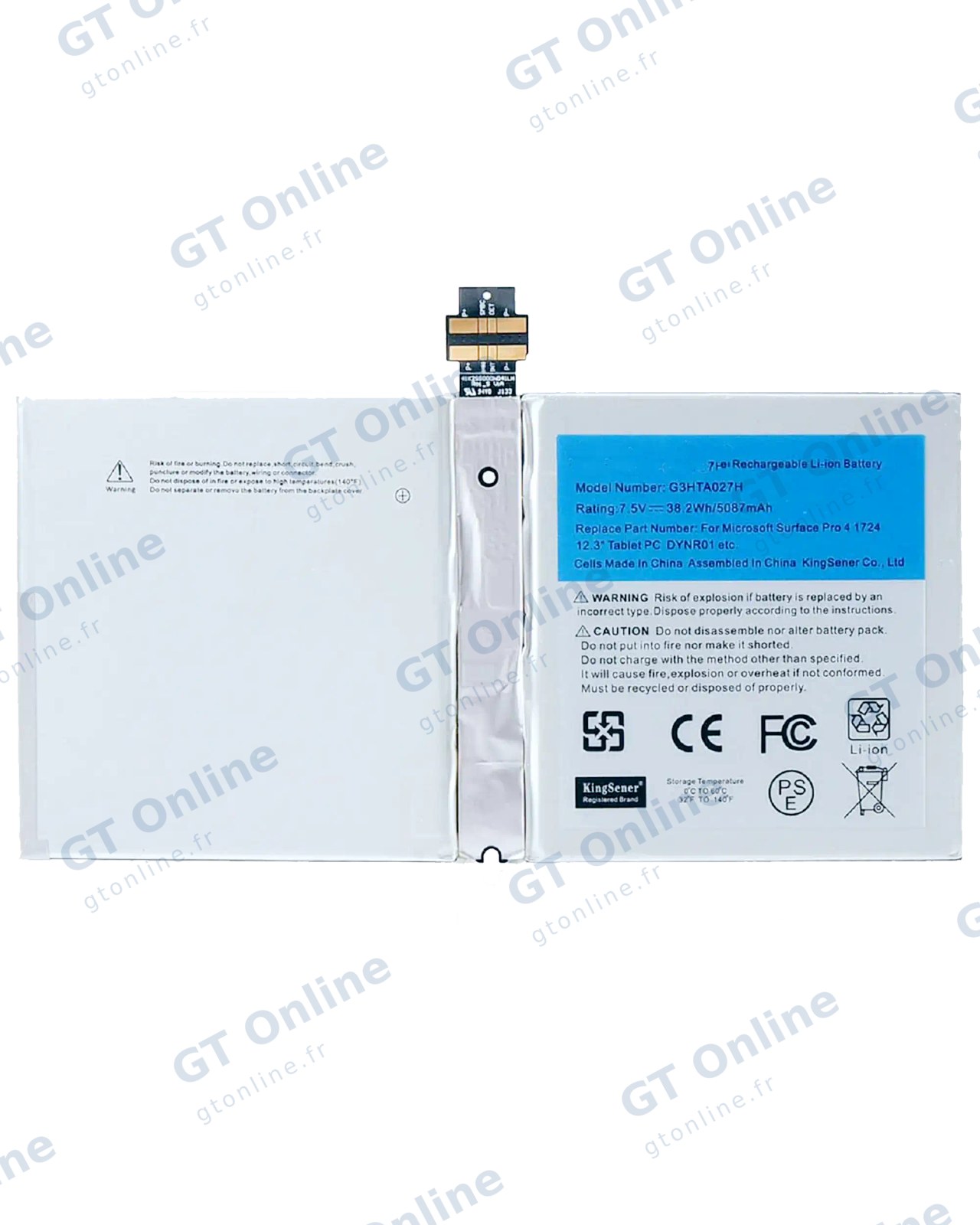 Batterie pour Microsoft Surface Pro 4 (1724) (G3HTA027H)