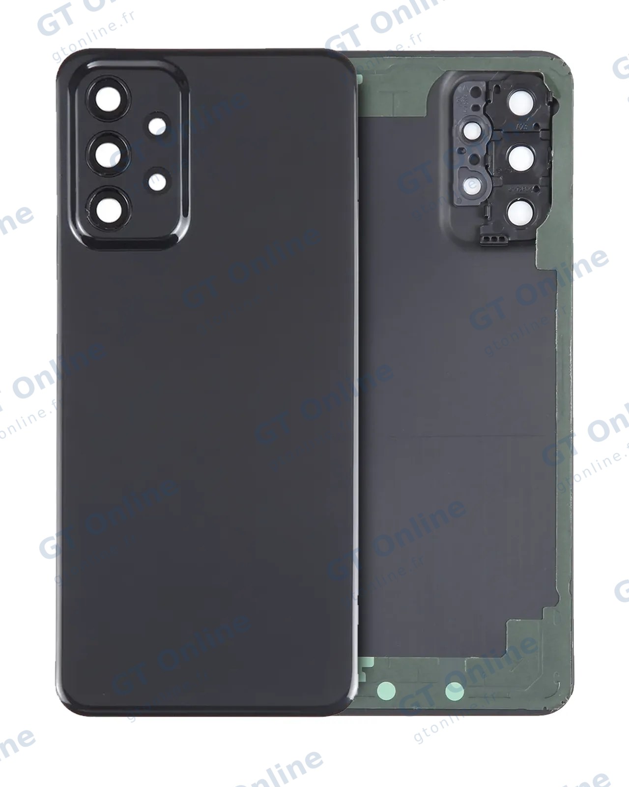 Vitre arrière pour Samsung Galaxy A23 5G (A236 / 2022) (pack service origine, noir)