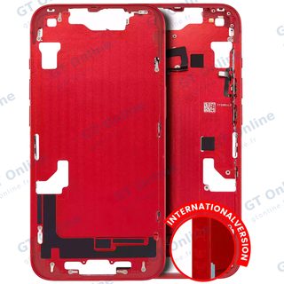 Châssis pour Apple iPhone 14 (version EU, compatible premium, rouge)