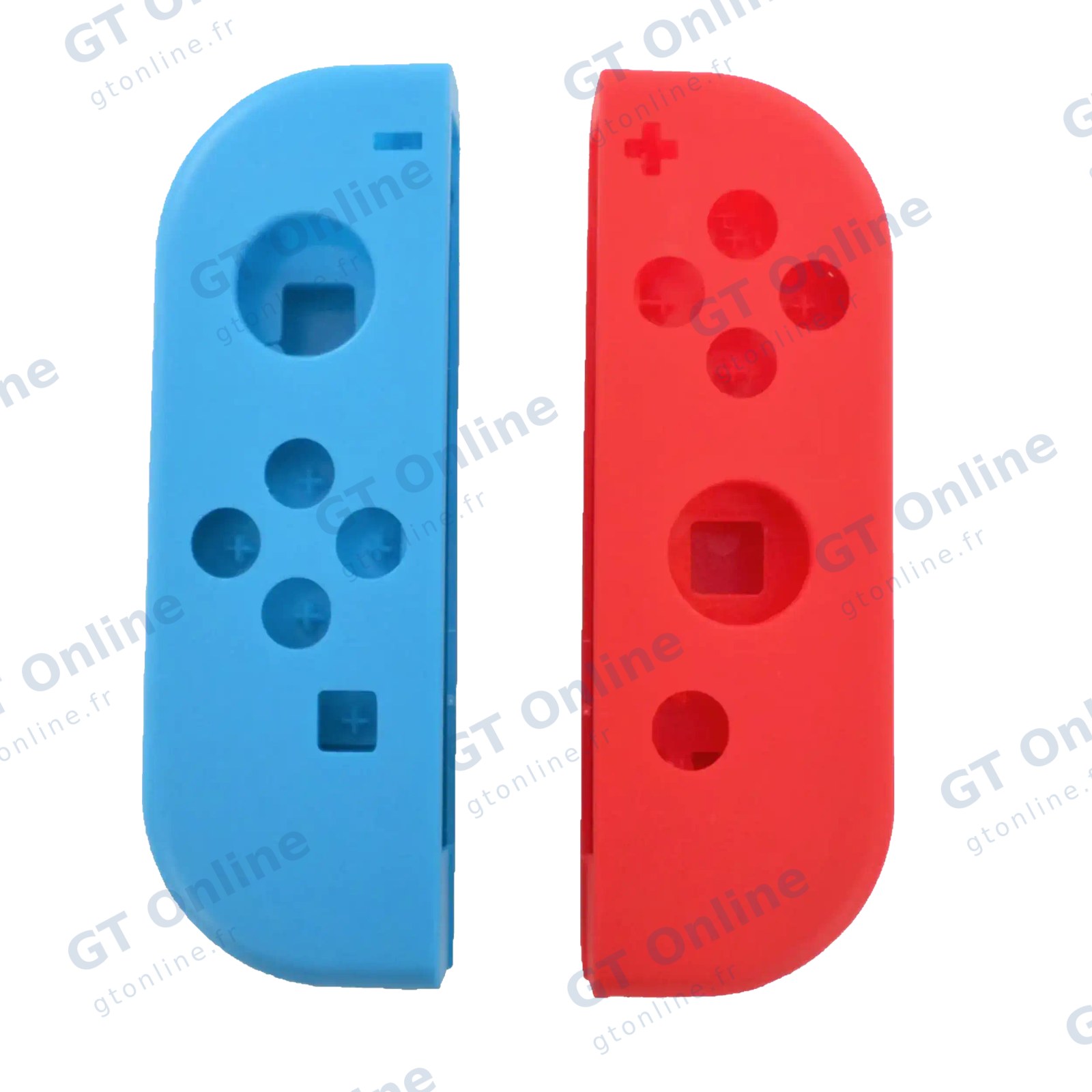 Coque de remplacement pour manette Joy-Con Nintendo Switch OLED (bleu / rouge)