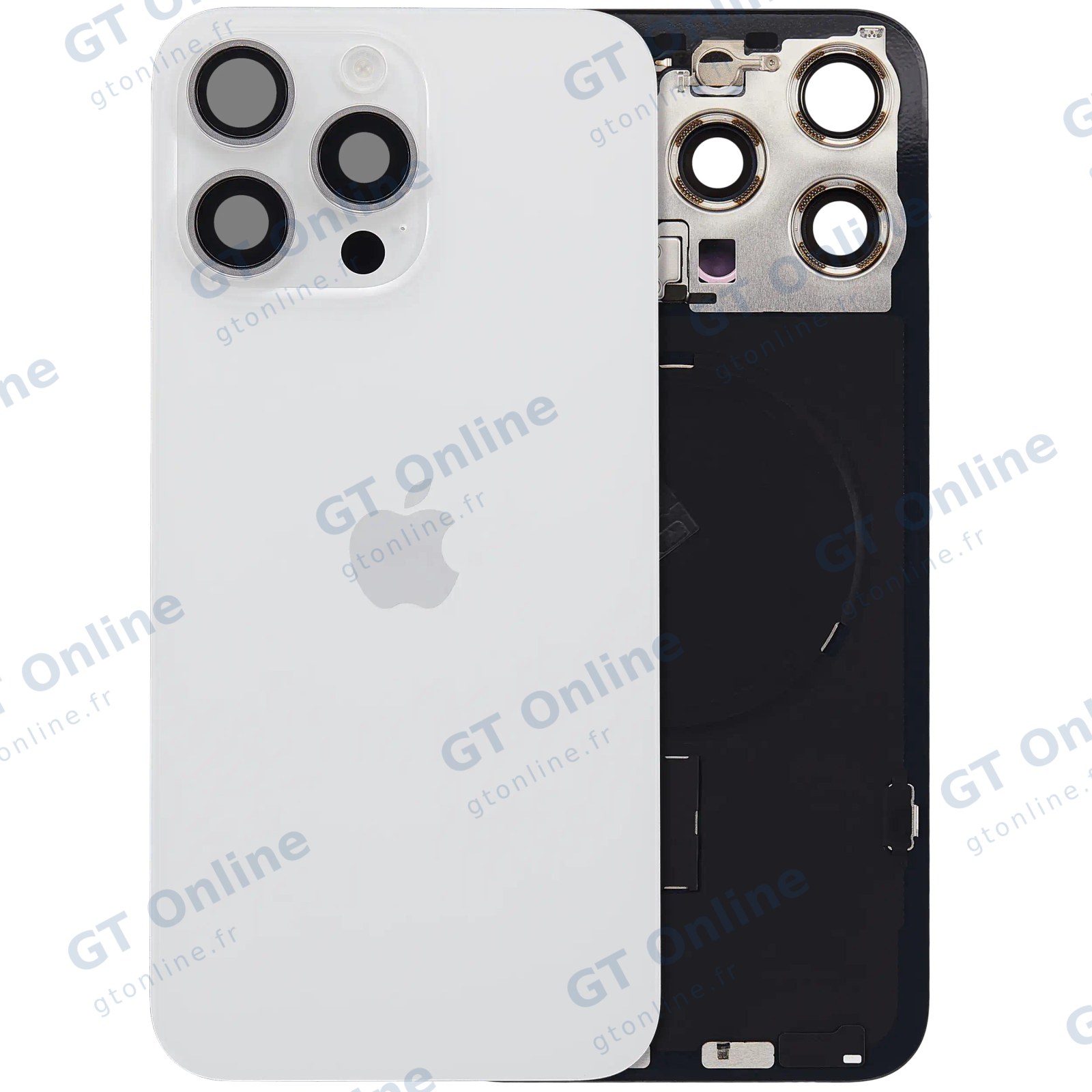 Vitre arrière pour Apple IPhone 15 Pro Max (origine, White Titanium)