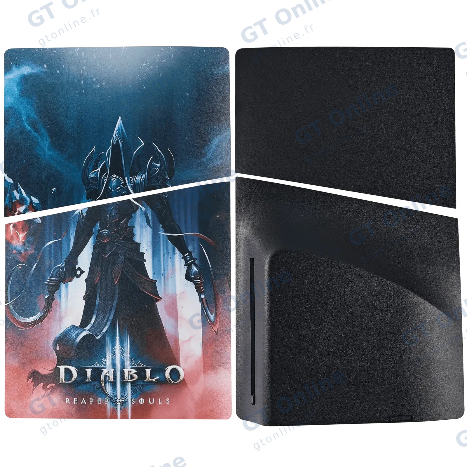 Façades haut et bas pour Sony PlayStation 5 Slim avec lecteur — Diablo Reaper of Souls