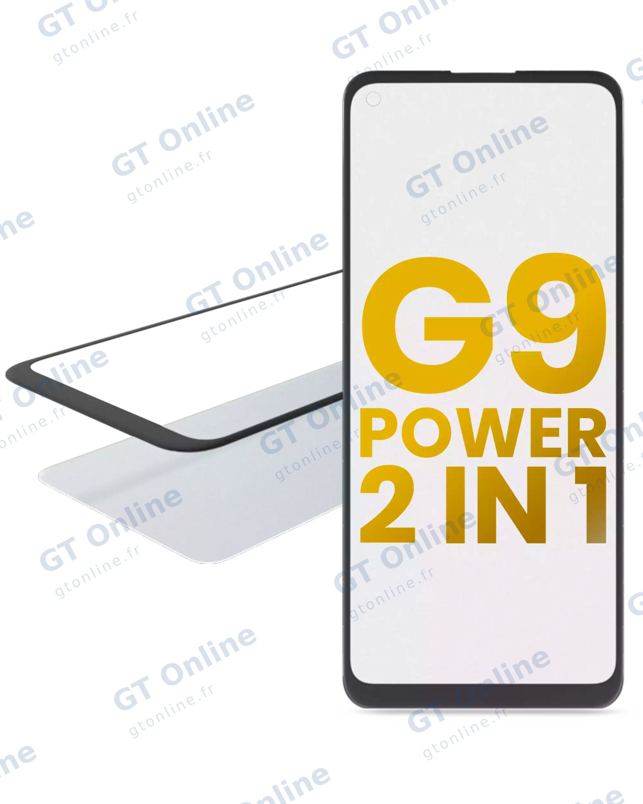 Vitre d’écran avec OCA pour Motorola Moto G9 Power (XT2091 / 2020)