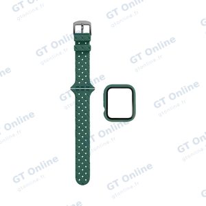 Protection Silicone pour Apple Watch 38mm avec Bracelet Boucle (13) Gris