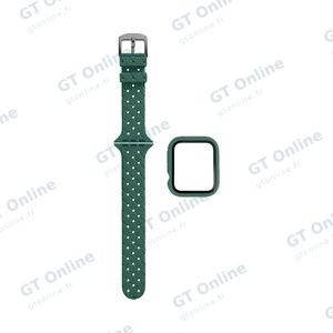Protection Silicone pour Apple Watch 38mm avec Bracelet Boucle (13) Gris