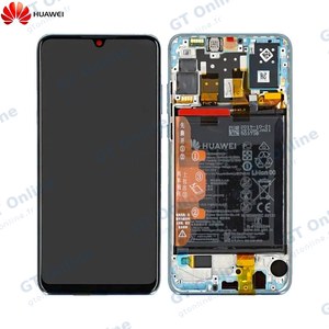 Bloc Écran Complet avec Châssis et Batterie Original Huawei P30 Lite New Edition 02353FQK Nacre