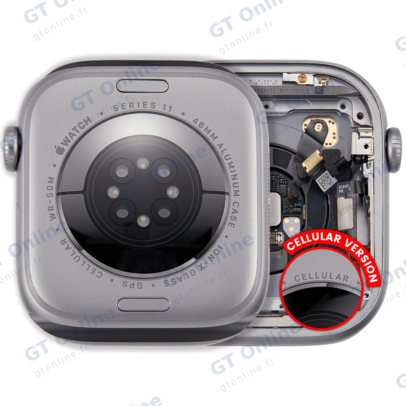 Châssis pour Apple Watch Series 11 (46MM) (origine d'occasion — grade A, Cellular Version, Aluminum / Space Gray)