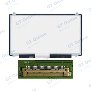 Dalle Ordinateur Portable 17.3" Slim HD+ (1600x900) LCD 60Hz, 30pin Gauche 19mm, Fixation Haut Bas ~398mm