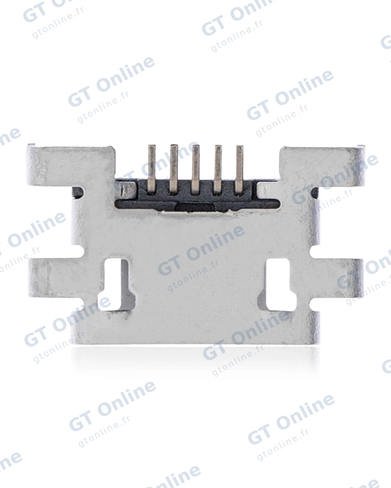 Connecteur de charge à souder — format Micro B, 5 broches, 4 points de fixation (C127)