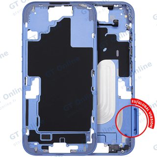 Châssis pour Apple iPhone 16 (version EU, compatible premium, Ultramarine)