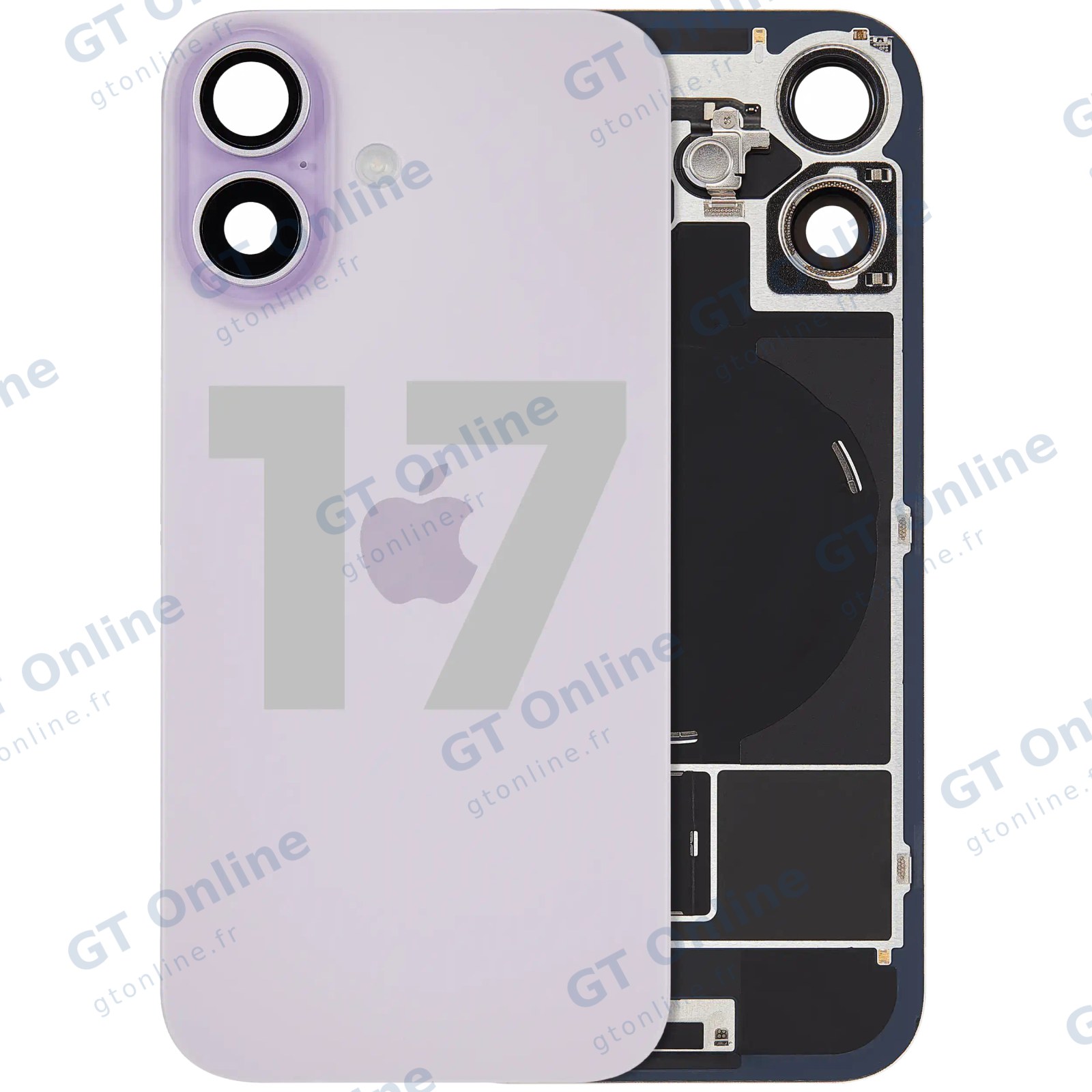 Vitre arrière pour Apple iPhone 17 (origine d'occasion — grade B, Lavender)