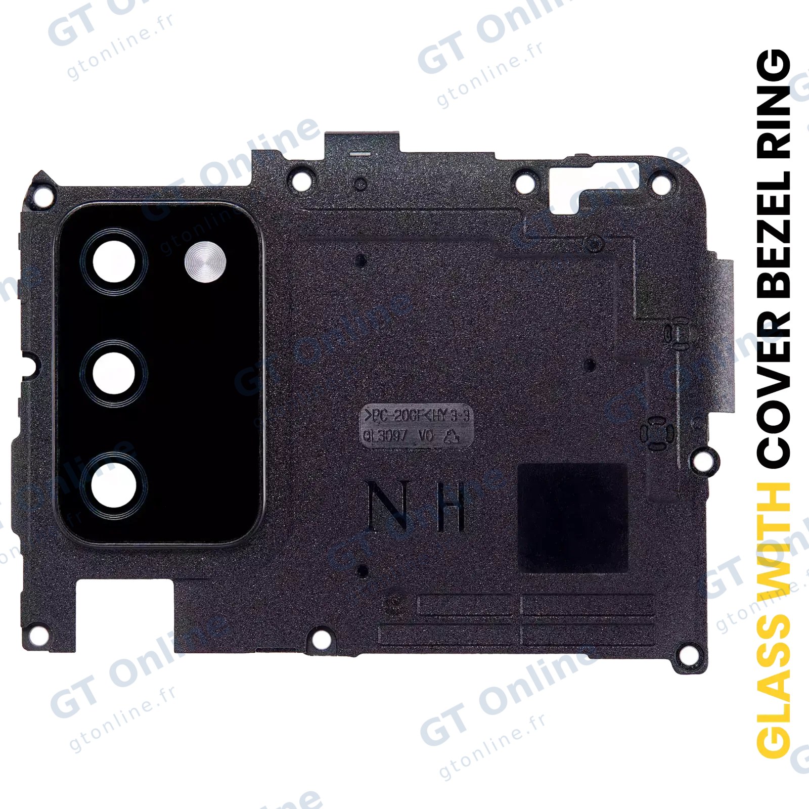 Vitre de caméra arrière pour Samsung Galaxy A02S (A025 / 2020) (noir, N Version)