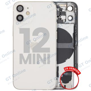 Châssis pour Apple iPhone 12 Mini (version US, origine d'occasion — grade B, blanc)