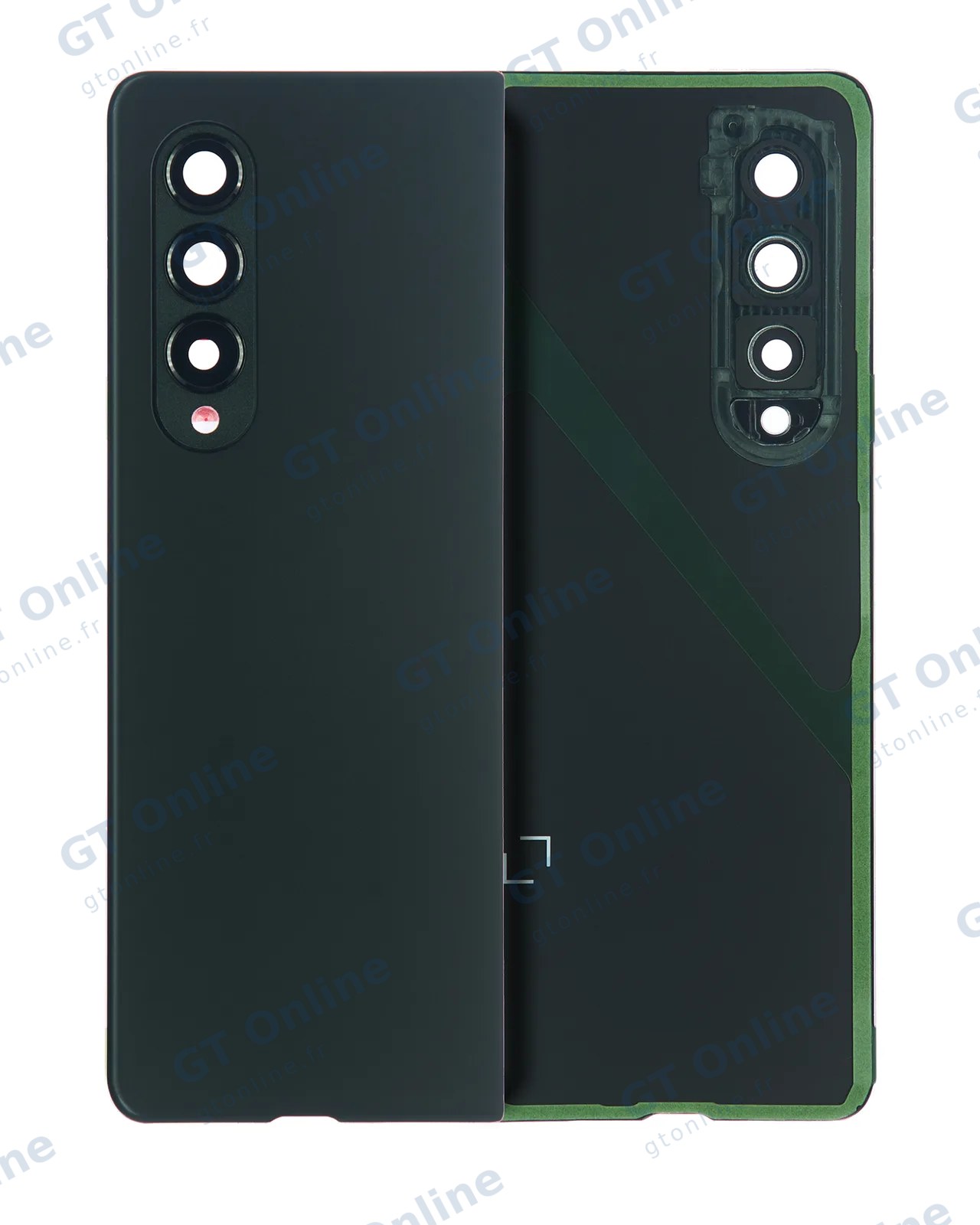 Vitre arrière pour Samsung Galaxy Z Fold 3 (pack service origine, noir fantôme)
