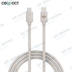 Câble Data USB-C vers Lightning CONNECT MC-CLB10 Eco-Friendly 20W (1m) Beige