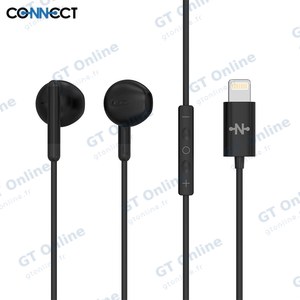 Écouteurs Filaires Lightning CONNECT MC-EFNL01 Noir