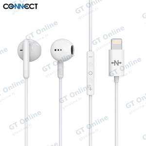 Écouteurs Filaires Lightning CONNECT MC-EFBL01 Blanc