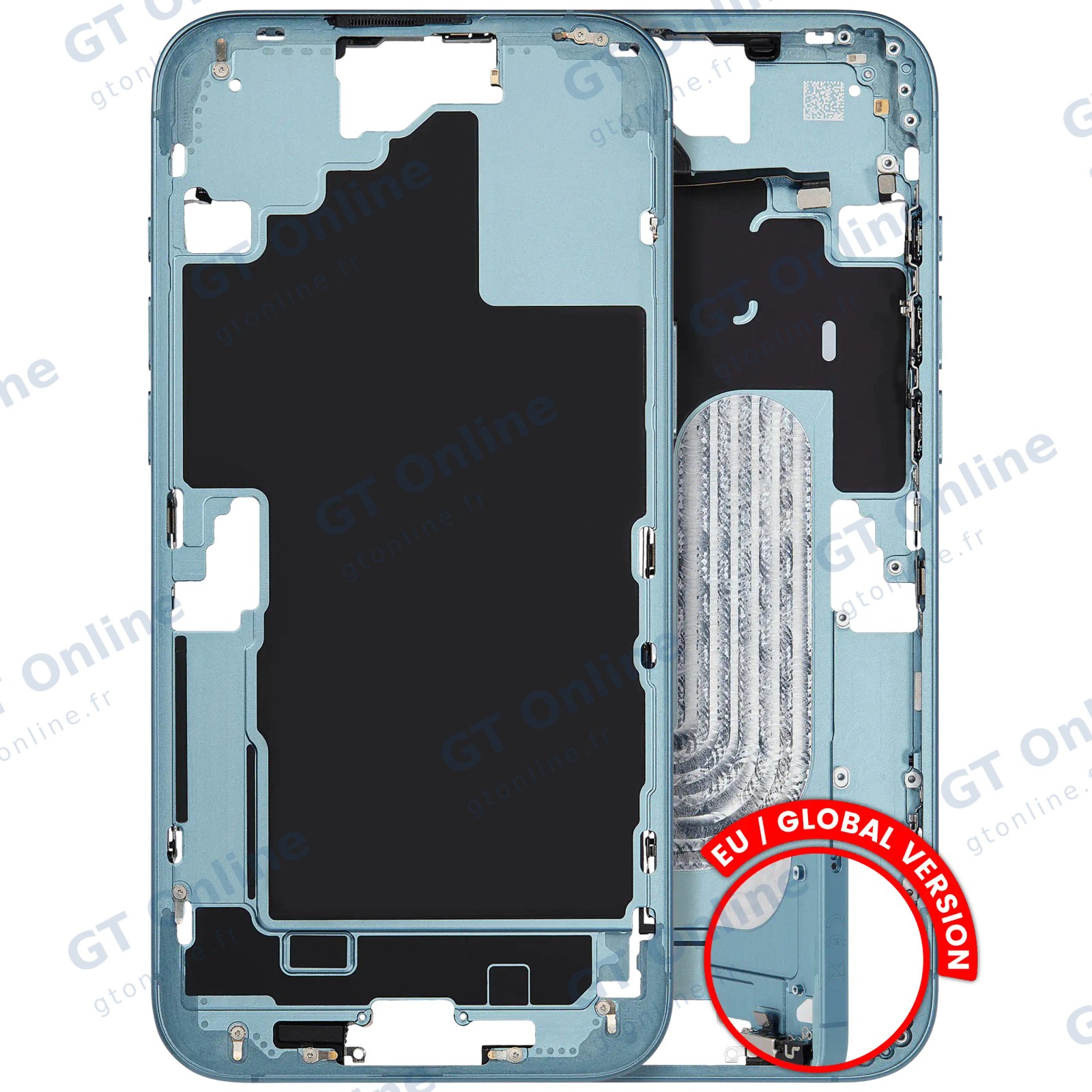 Châssis pour Apple iPhone 16 Plus (version EU, origine d'occasion — grade A, Teal)