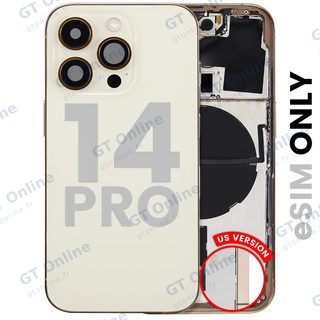 Châssis pour Apple iPhone 14 Pro (version US, origine d'occasion — grade B, or)