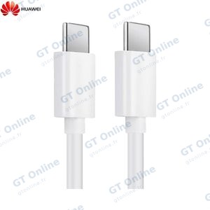 Câble Data USB-C vers USB-C Huawei 04071375 66W 3.3A (1.8m) Blanc