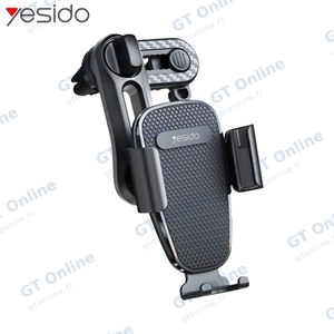 Support Smartphone pour Voiture Yesido C105 Noir