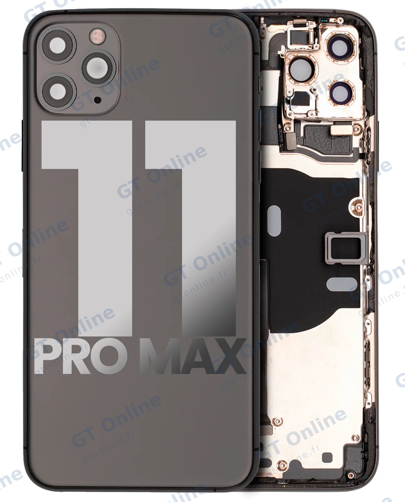 Châssis pour Apple iPhone 11 Pro Max (origine d'occasion — grade A, gris sidéral)
