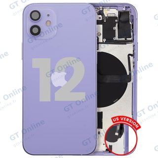 Châssis pour Apple iPhone 12 (version US, origine d'occasion — grade B, violet)