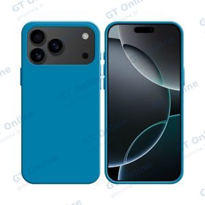 Coque Silicone Compatible pour Apple iPhone 17 Pro Max (#16) Bleu Ciel