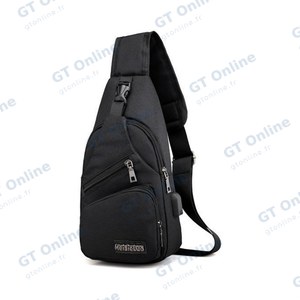 Sac avec Port USB Noir